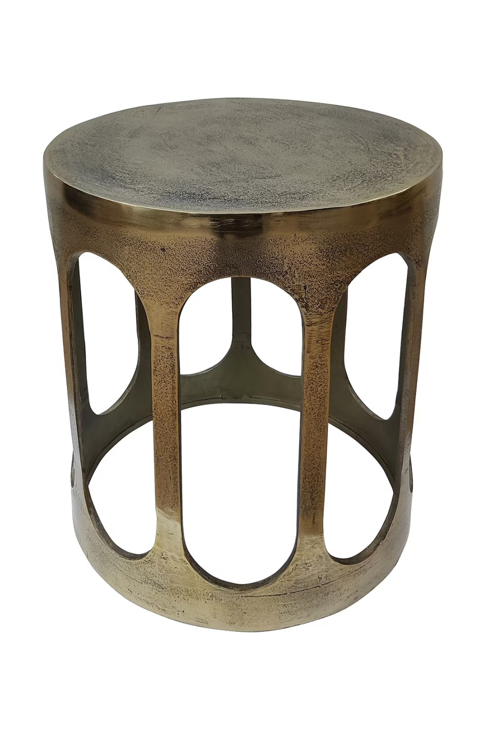 Gold Round End Table | Richmond Interiors Du Pont | Oroa.com