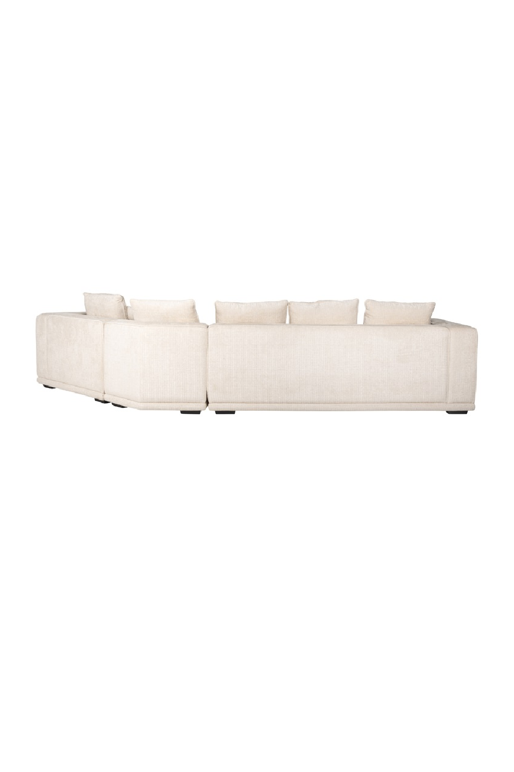 Beige Chenille 4-Seater Sofa | OROA Lusso | Oroa.com