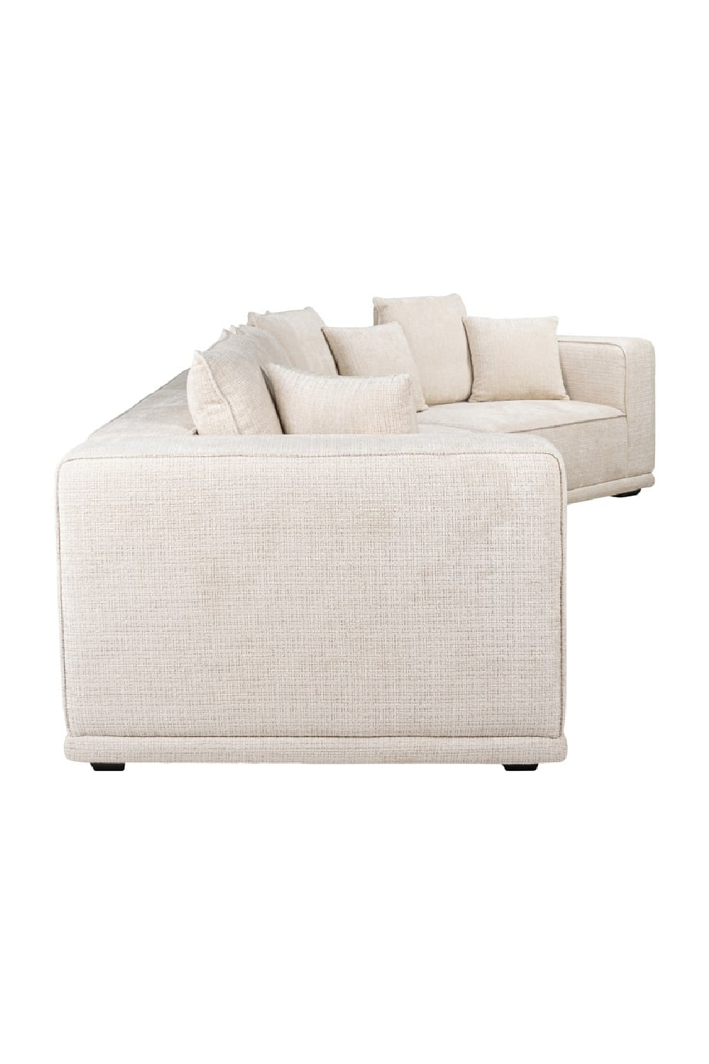 Beige Chenille 4-Seater Sofa | OROA Lusso | Oroa.com