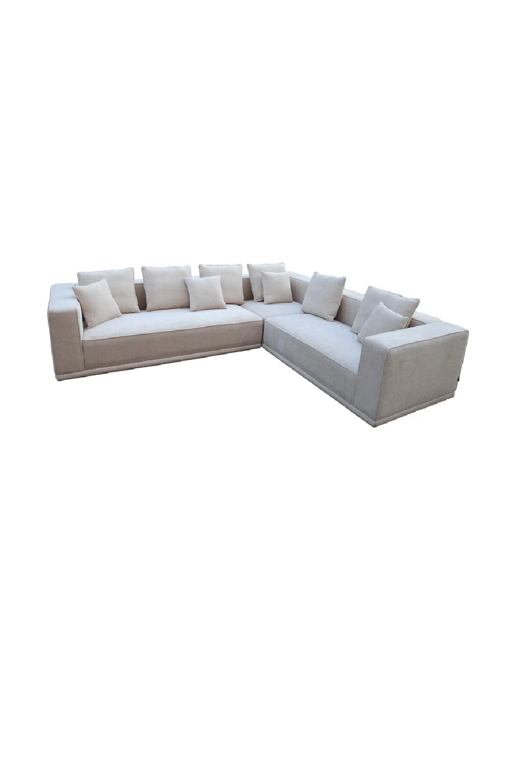 Beige Chenille Corner Sofa | OROA Lusso | Oroa.com
