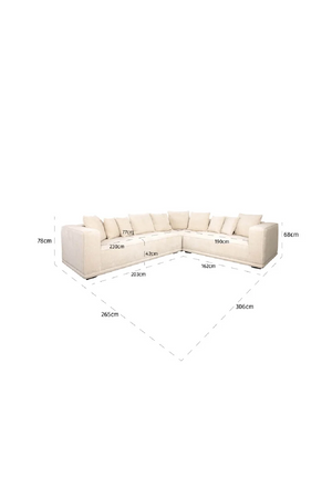 Beige Chenille Sofa | Richmond Interiors Lusso | Oroa.com