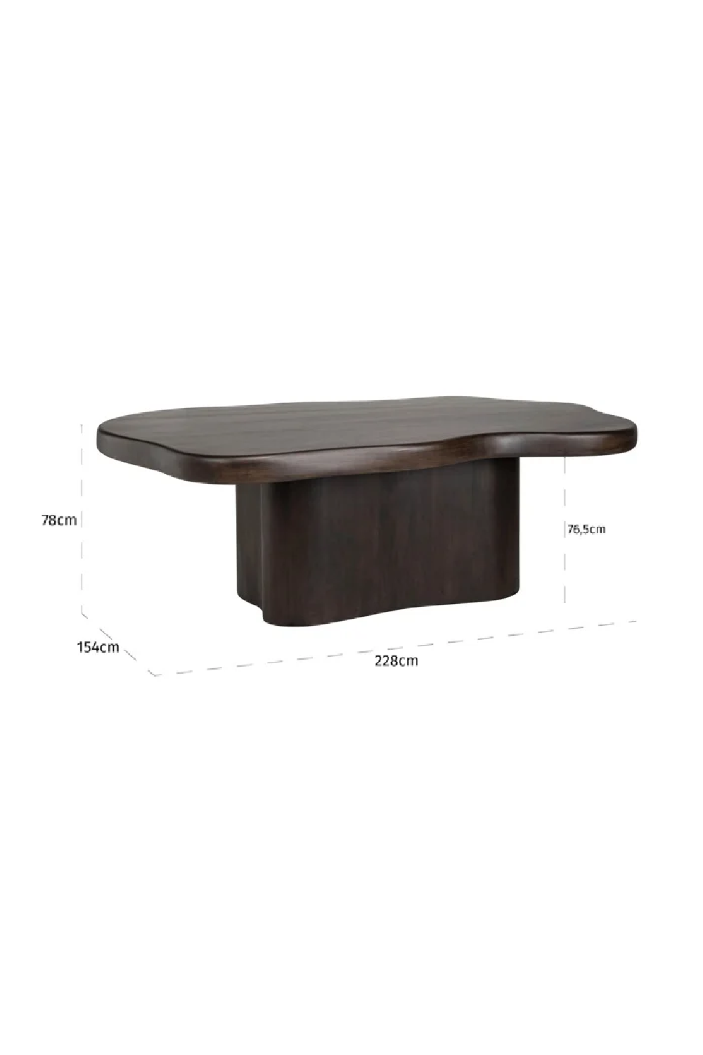 Brown Acacia Organic Dining Table | OROA Sherman | Oroa.com