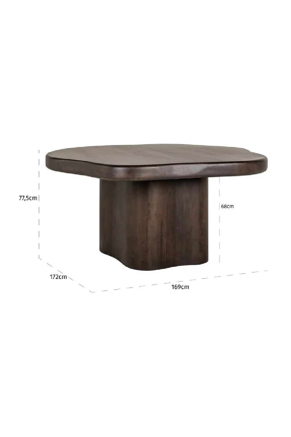 Brown Acacia Organic Dining Table | OROA Sherman | Oroa.com