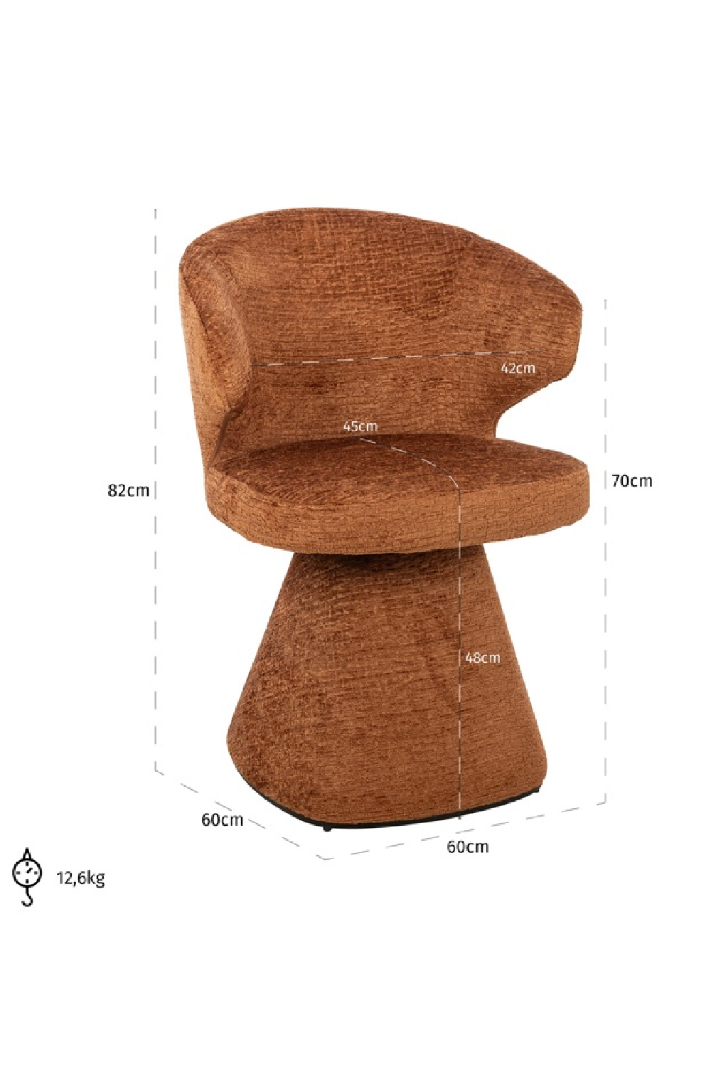 Modern Pedestal Armchair | Richmond Interiors Gatsbi | Oroa.com