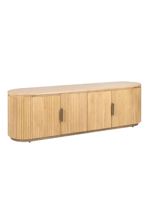 Natural Oak 4-Door TV Unit | Richmond Interiors Belfort | Oroa.com