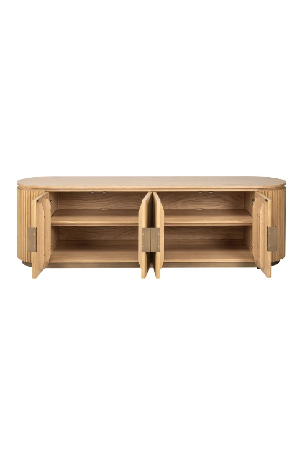 Natural Oak 4-Door TV Unit | Richmond Interiors Belfort | Oroa.com