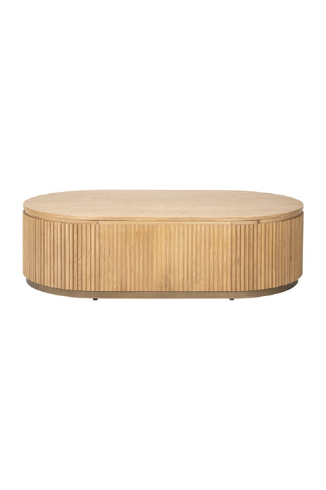 Natural Oak Oval Coffee Table | Richmond Interiors Belfort | Oroa.com