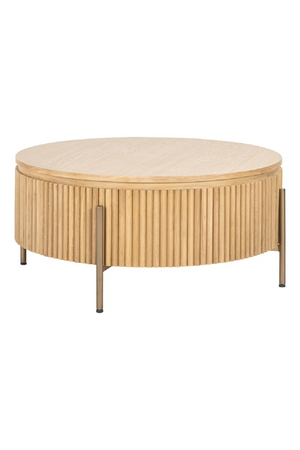 Natural Oak Round Coffee Table | Richmond Interiors Belfort | Oroa.com