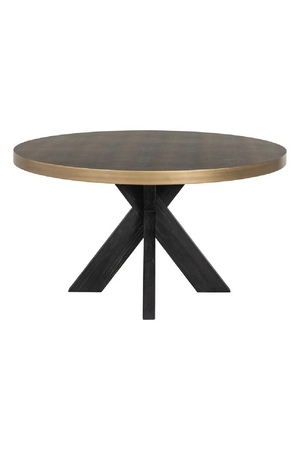 Leather Round Dining Table | Richmond Interiors Bloomville | Oroa.com