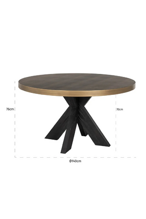 Leather Round Dining Table | OROA Bloomville | Oroa.com