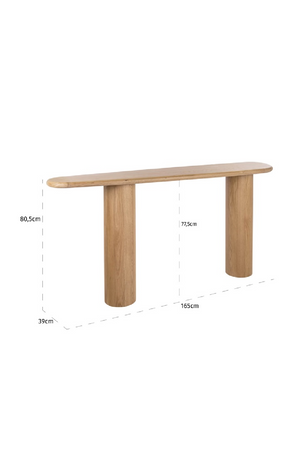 Natural Oak Console Table | Richmond Interiors Oakley | Oroa.com