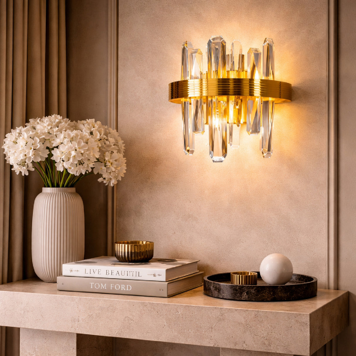   Modern Crystal Wall Lamp | Oroa.com
