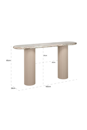 Beige Marble Console Table | Richmond Interiors Coronel | Oroa.com
