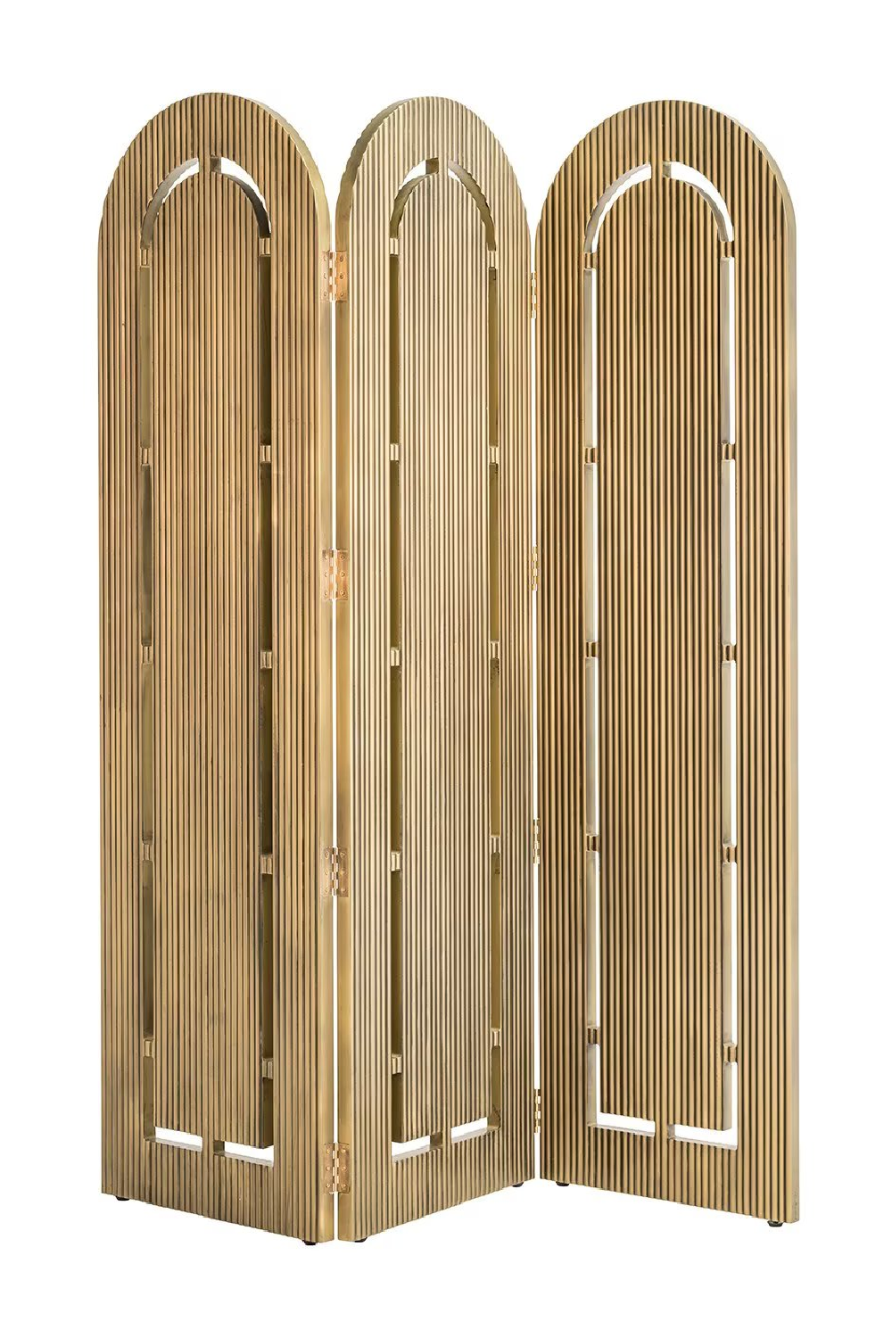 Brushed Gold Arc Room Divider | OROA Macallen | Oroa.com