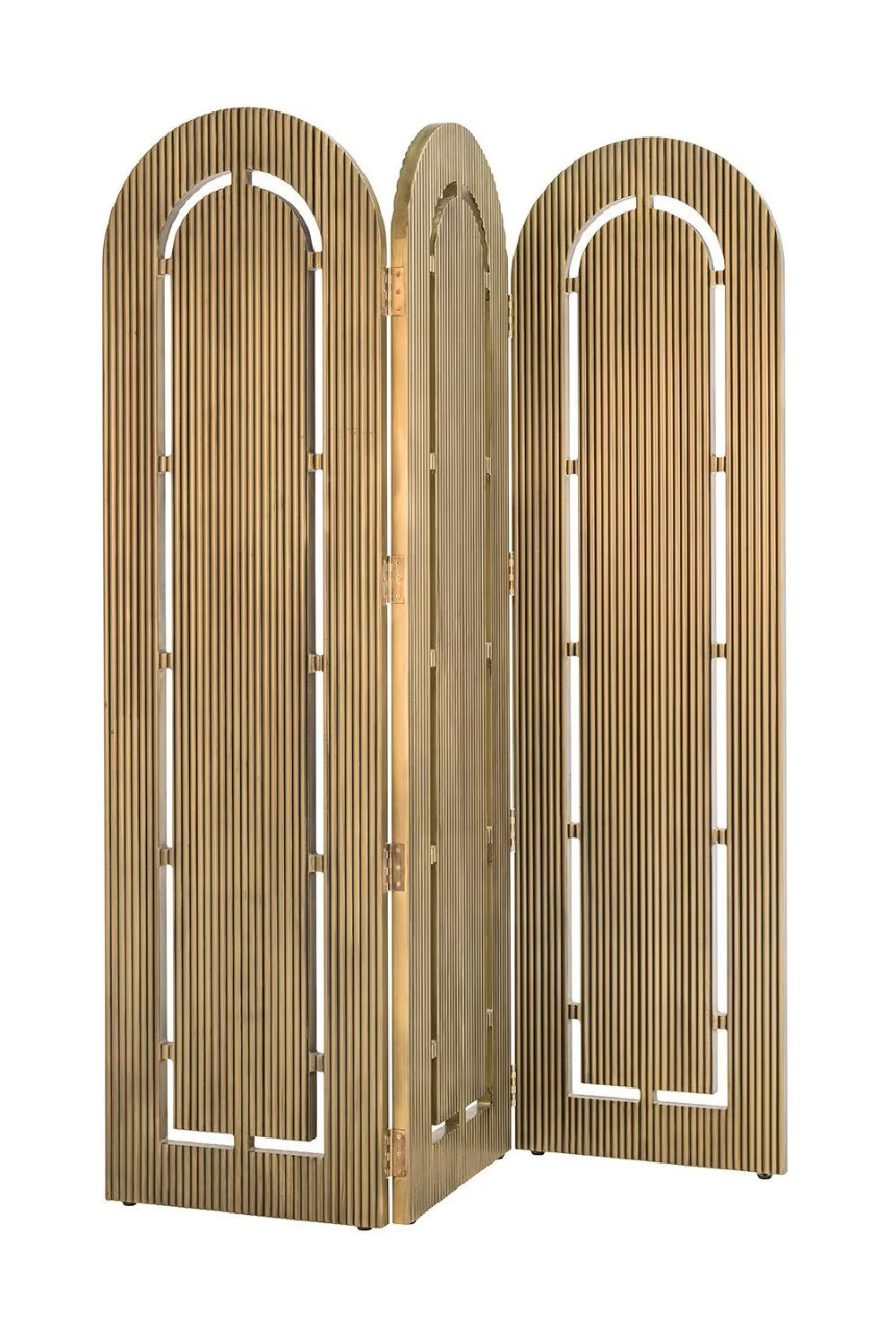 Brushed Gold Arc Room Divider | OROA Macallen | Oroa.com