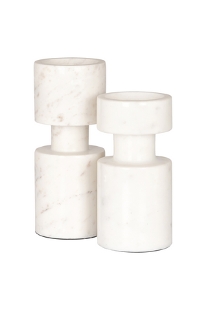 White Marble Candle Holder | Richmond Interiors Melle | Oroa.com