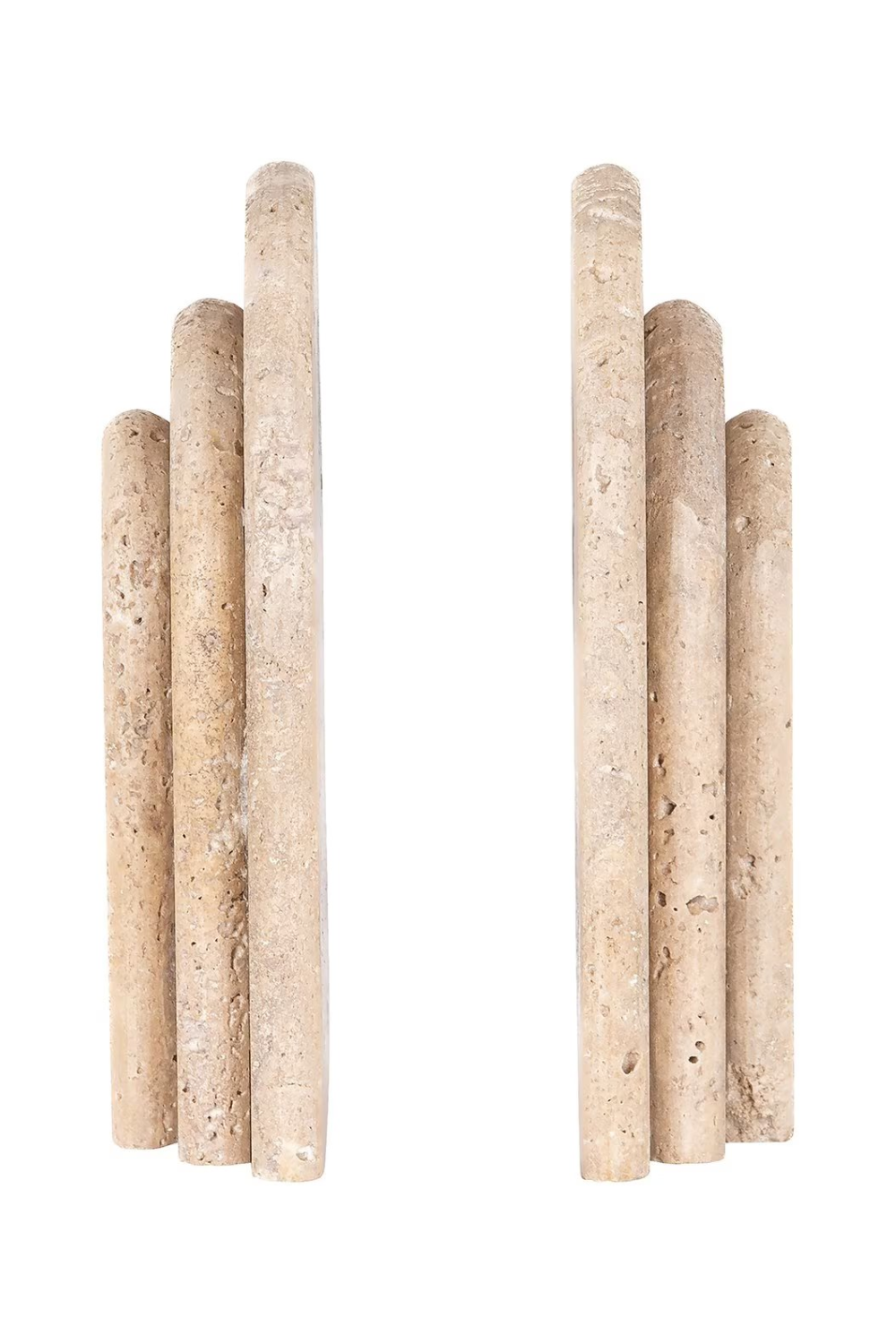 Beige Arched Travertine Bookstands | OROA Zenno | Oroa.com