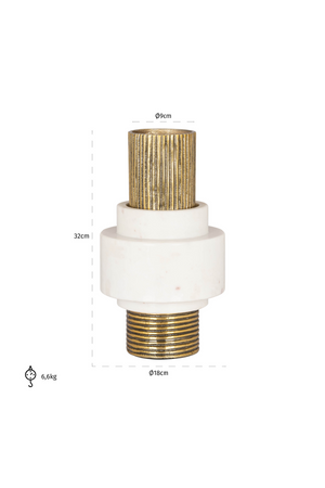 Gold Cylindrical Vase | Richmond Interiors Kai | Oroa.com