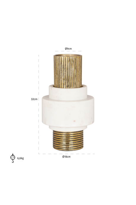 Gold Cylindrical Vase | Richmond Interiors Kai | Oroa.com