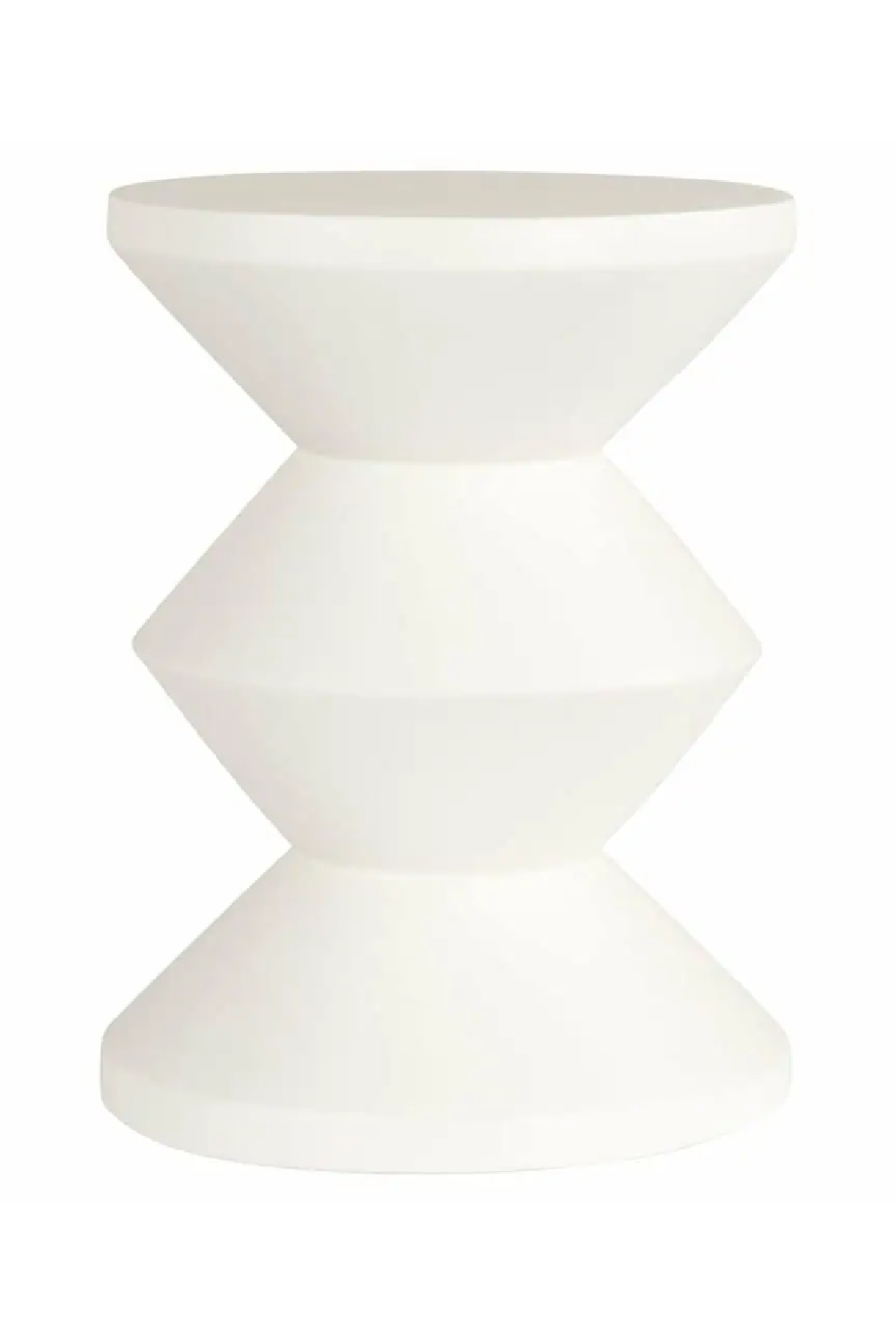 White Sculptural End Table | OROA Bloomstone | Oroa.com