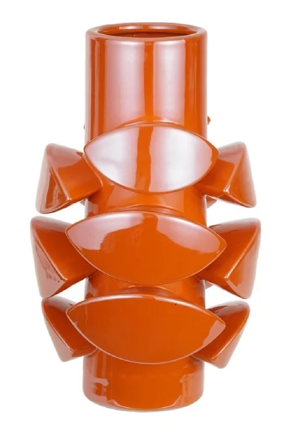 Orange Clay Modern Vase | OROA Lott | Oroa.com