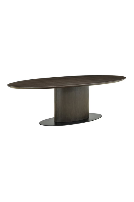 Dark Brown Wooden Oval Dining Table | Richmond Interiors Gordon | Oroa.com