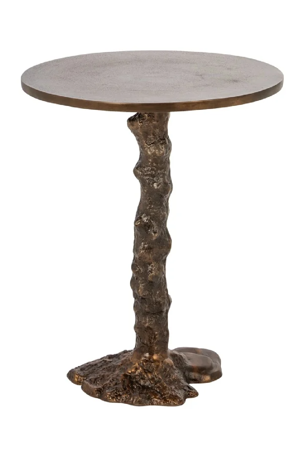 Bronze Pedestal End Table | OROA Misty | Oroa.com