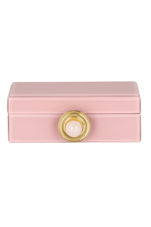 Pink Glass Storage Box | Richmond Interiors Jamila | Oroa.com