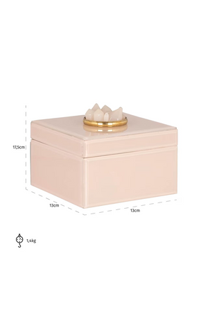 Pink Glass Storage Box | Richmond Interiors Jalisa | Oroa.com
