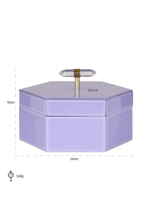 Purple Hexagon Storage Box | Richmond Interiors Jutta | Oroa.com