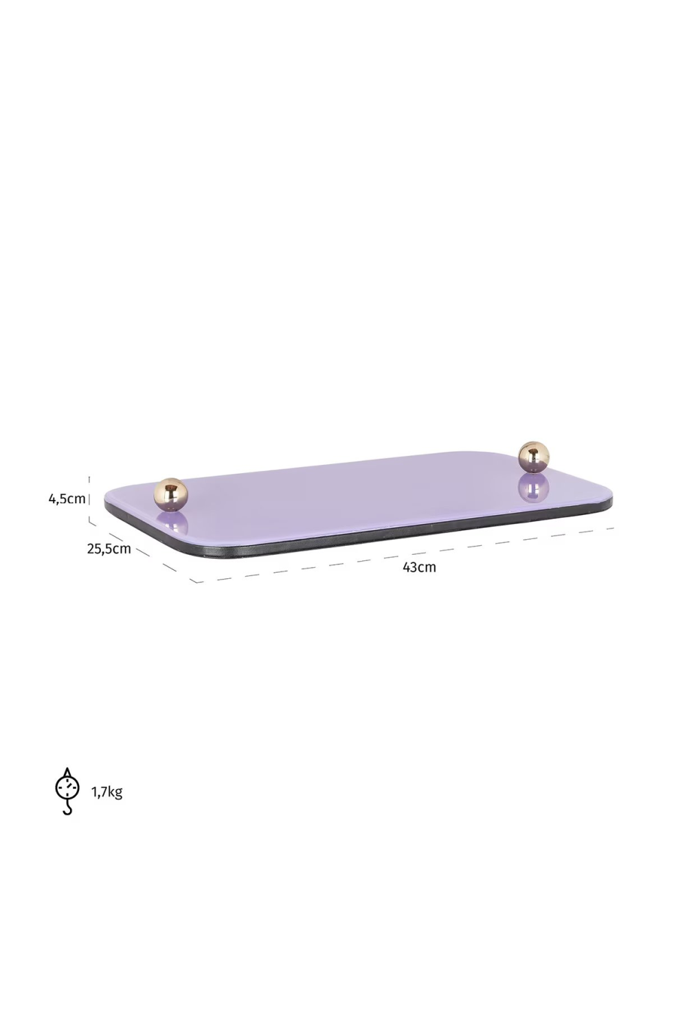 Purple Glass Tray | OROA Judy | Oroa.com