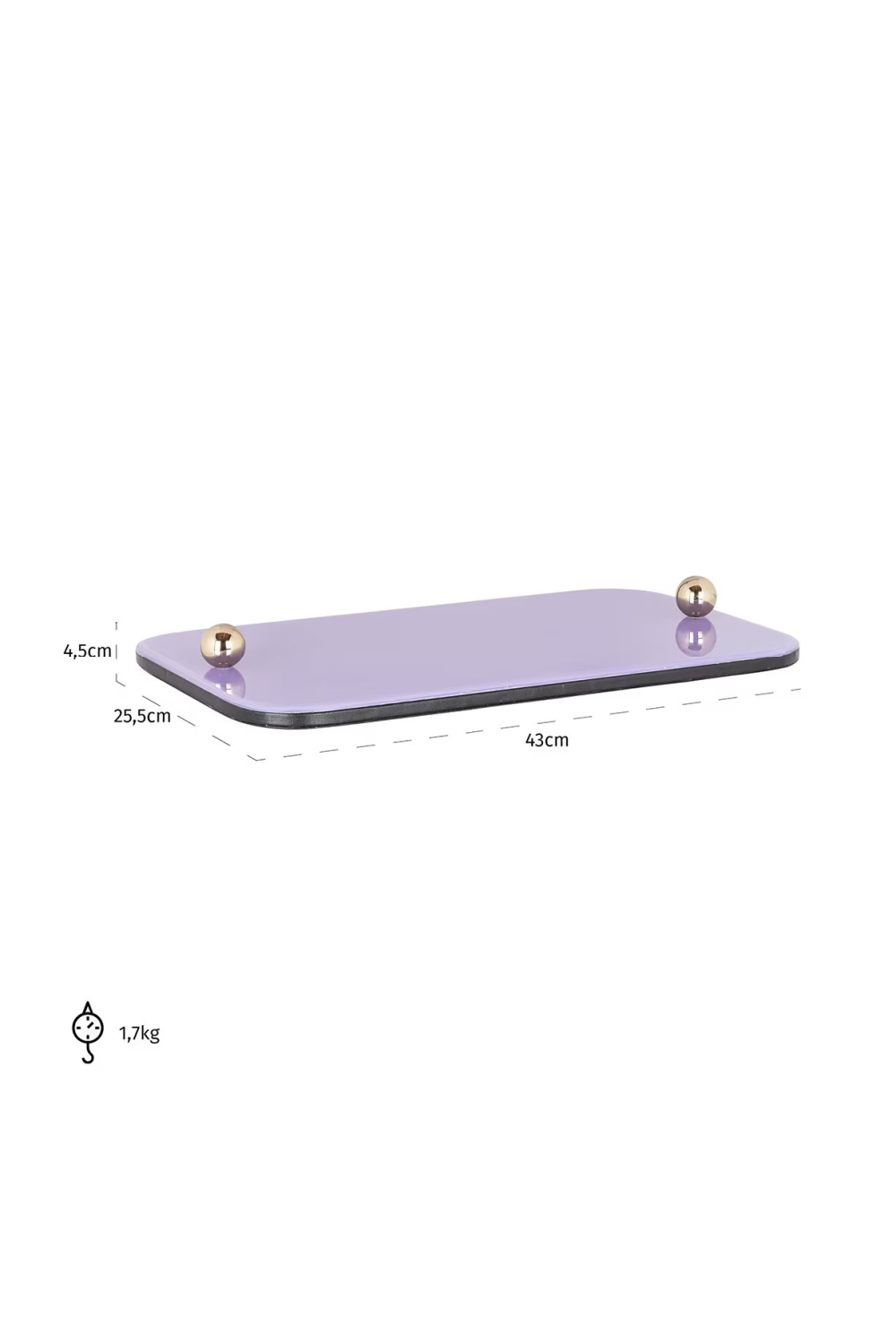 Purple Glass Tray | Richmond Interiors Judy | Oroa.com
