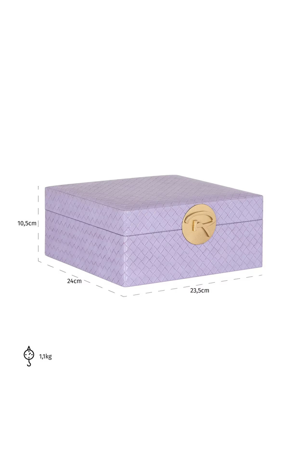 Purple Lattice Jewelry Box | OROA Joelle | Oroa.com