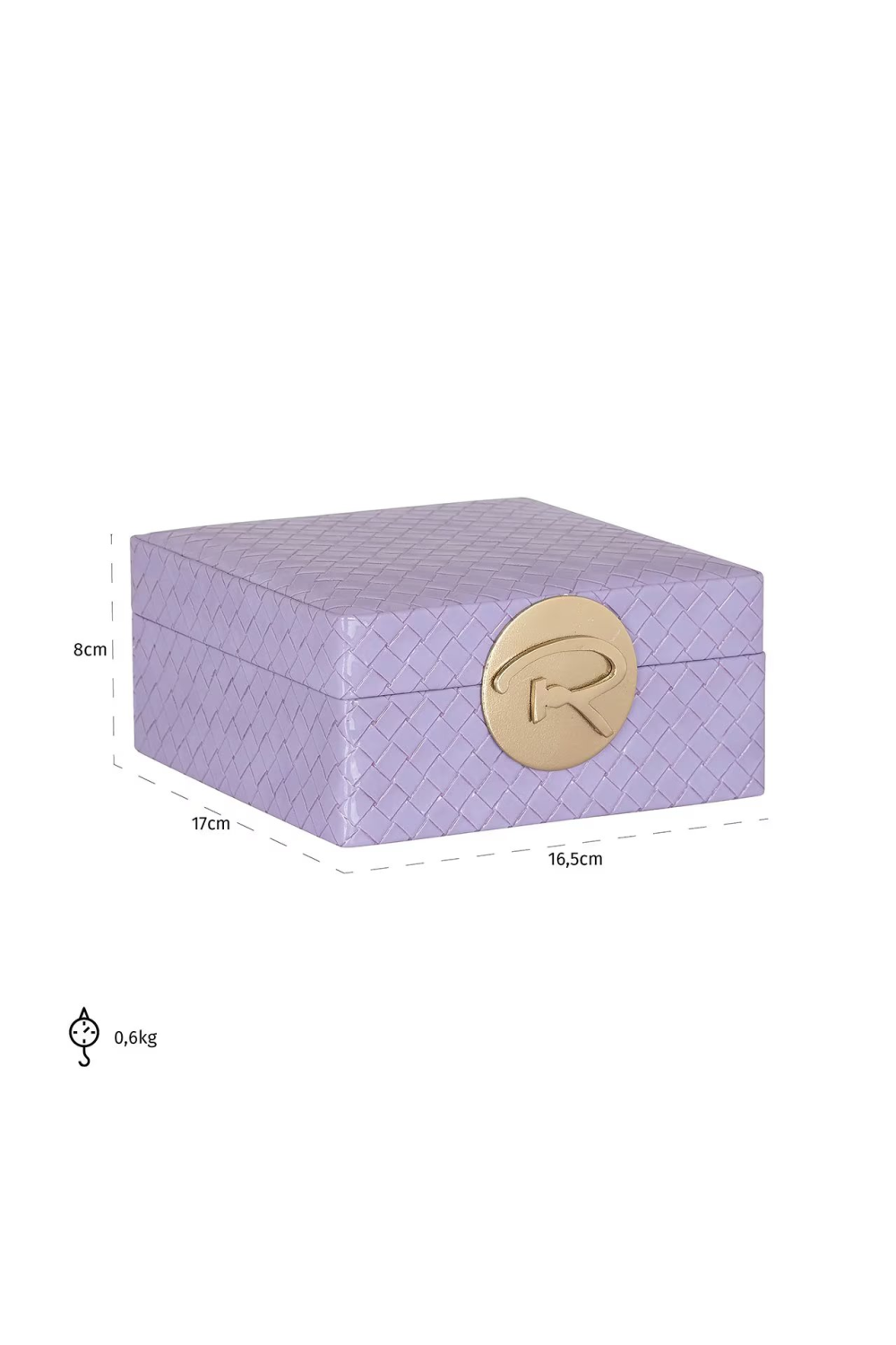 Purple Lattice Jewelry Box | OROA Joelle | Oroa.com