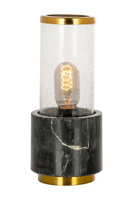Black Marble Cylinder Table Lamp | Richmond Interiors Conan | Oroa.com