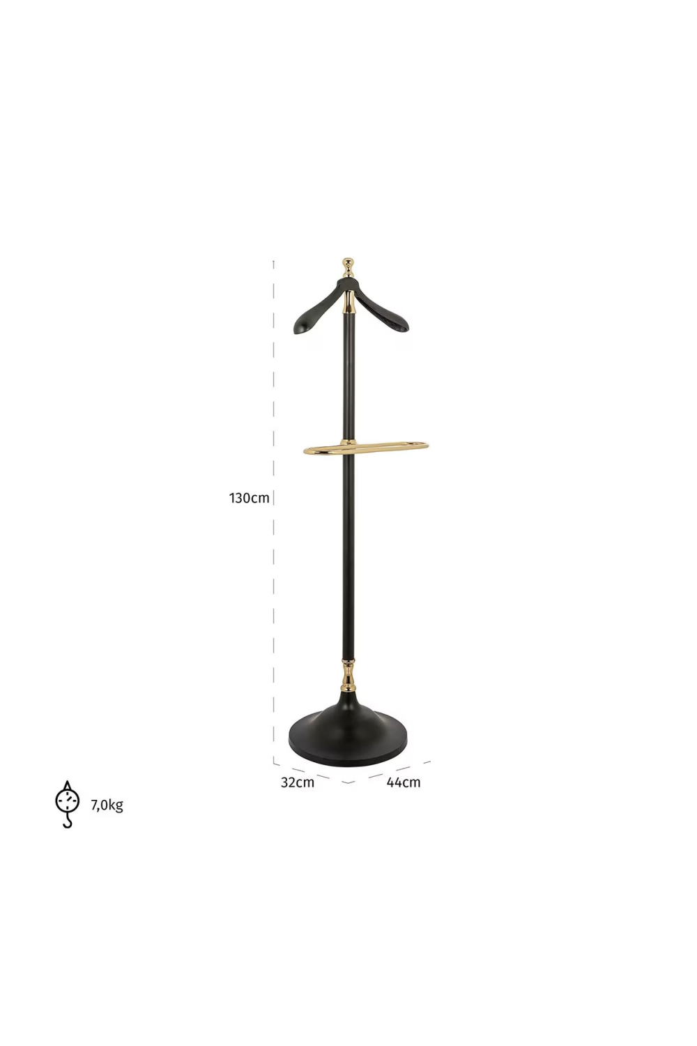 Black Aluminum Coat Rack | OROA Balley | Oroa.com