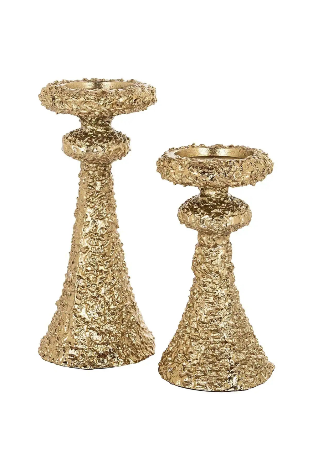 Gold Textured Candle Holder | Richmond Interiors July | Oroa.com