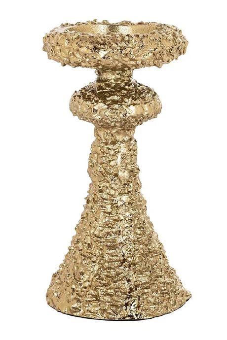 Gold Textured Candle Holder | Richmond Interiors July | Oroa.com