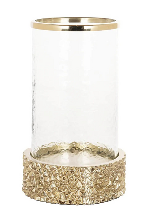 Gold Rimmed Hurricane | Richmond Interiors Jailey | Oroa.com