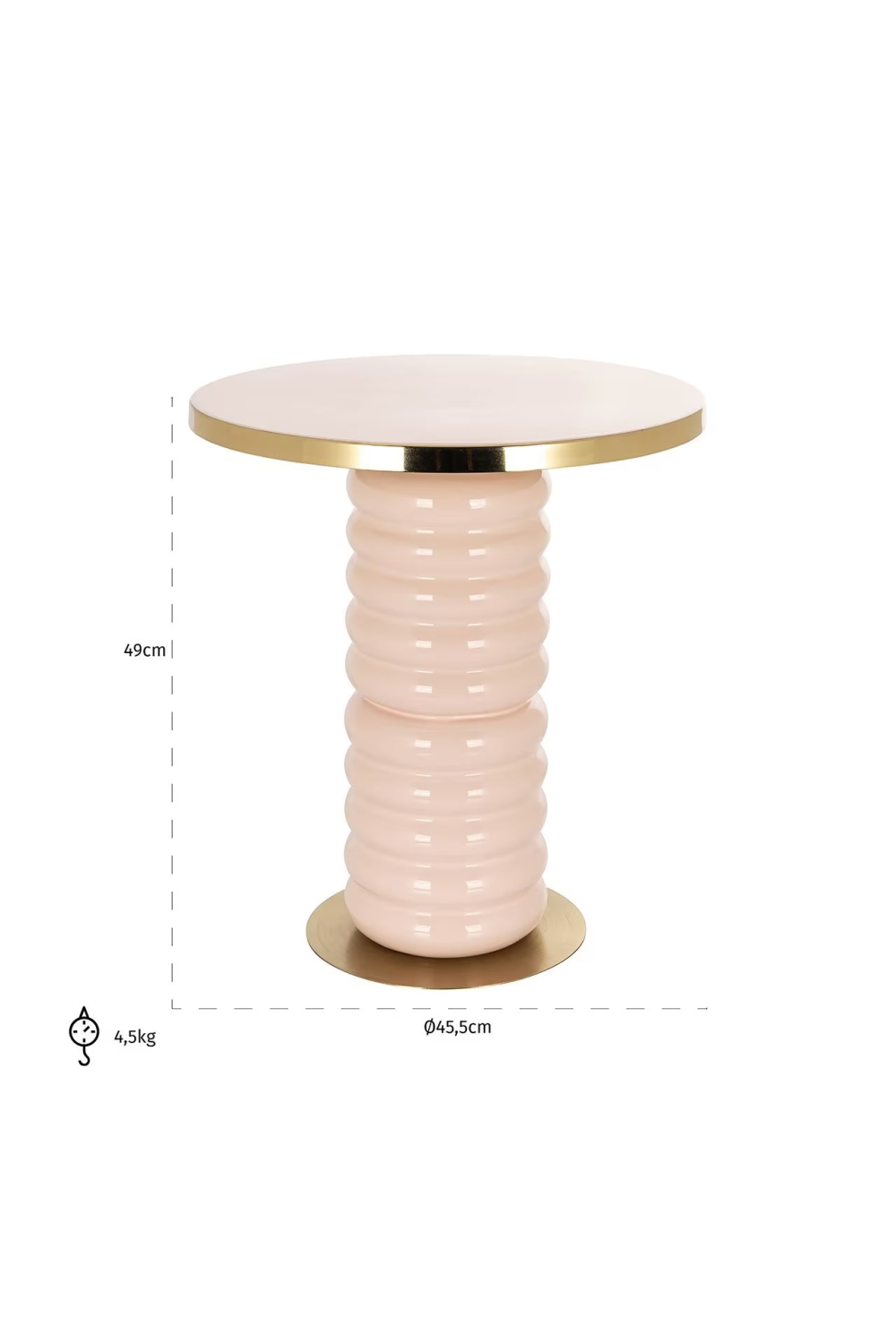 Pink Pedestal End Table | OROA Bonsai | OROA