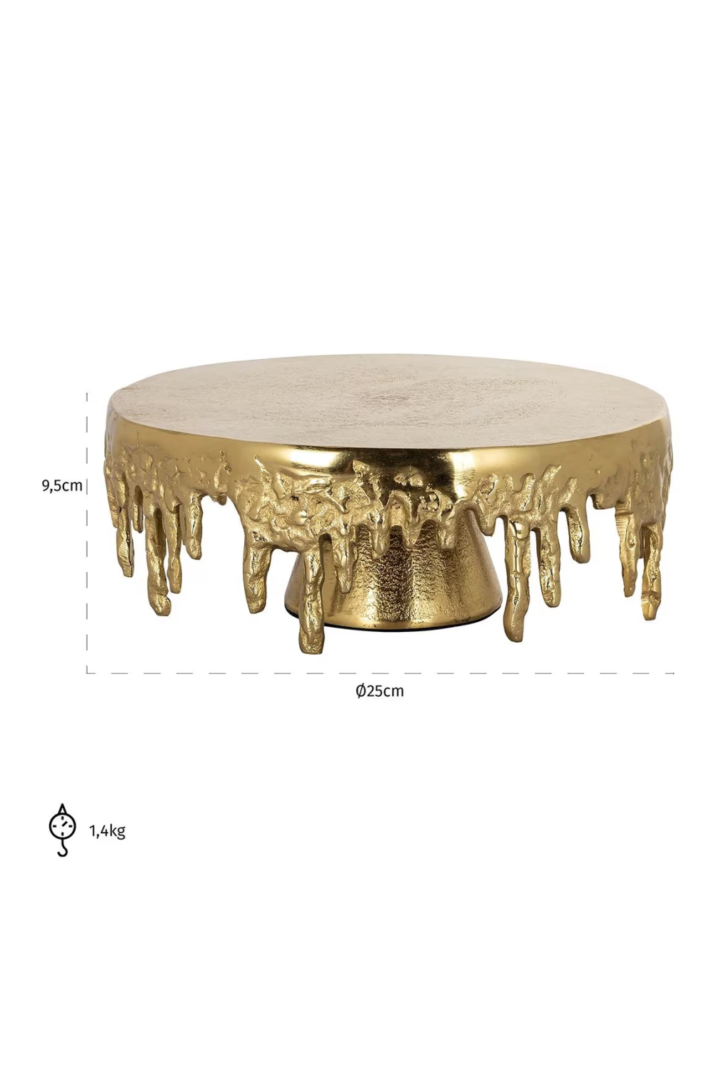 Gold Drip Cakeplate | OROA Carmona | Oroa.com