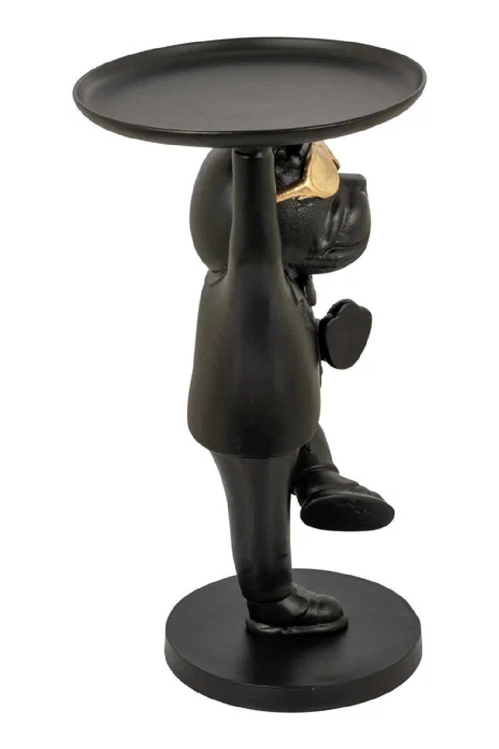 Dog Sculpture Black End Table |  Richmond Interiors Bullie | Oroa.com