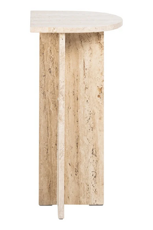 Travertine Modern End Table | Richmond Interiors Costello | Oroa.com