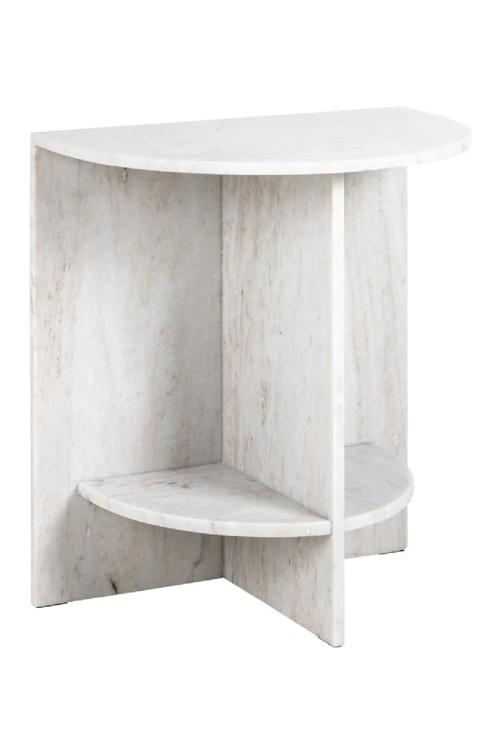 Marble Semi-Circle End Table | OROA Lansky | Oroa.com