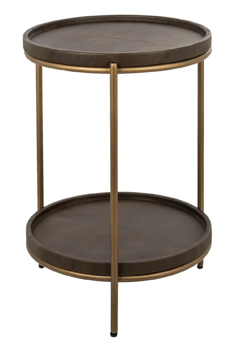 Brown Leather End Table | OROA Zillon | Oroa.com