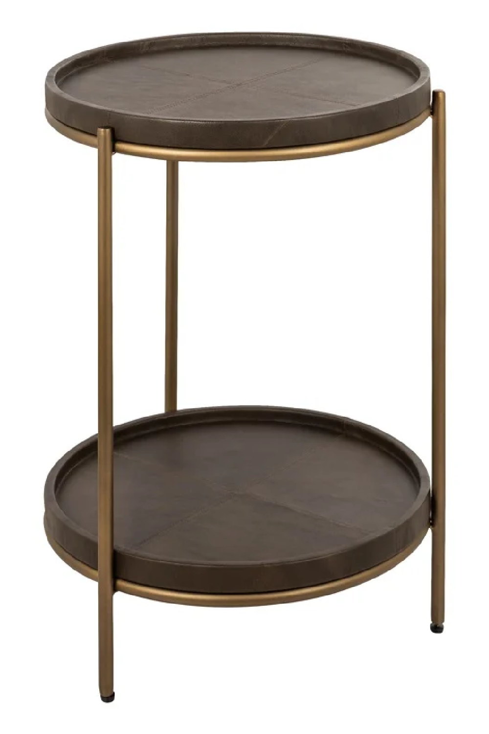 Brown Leather End Table | OROA Zillon | Oroa.com