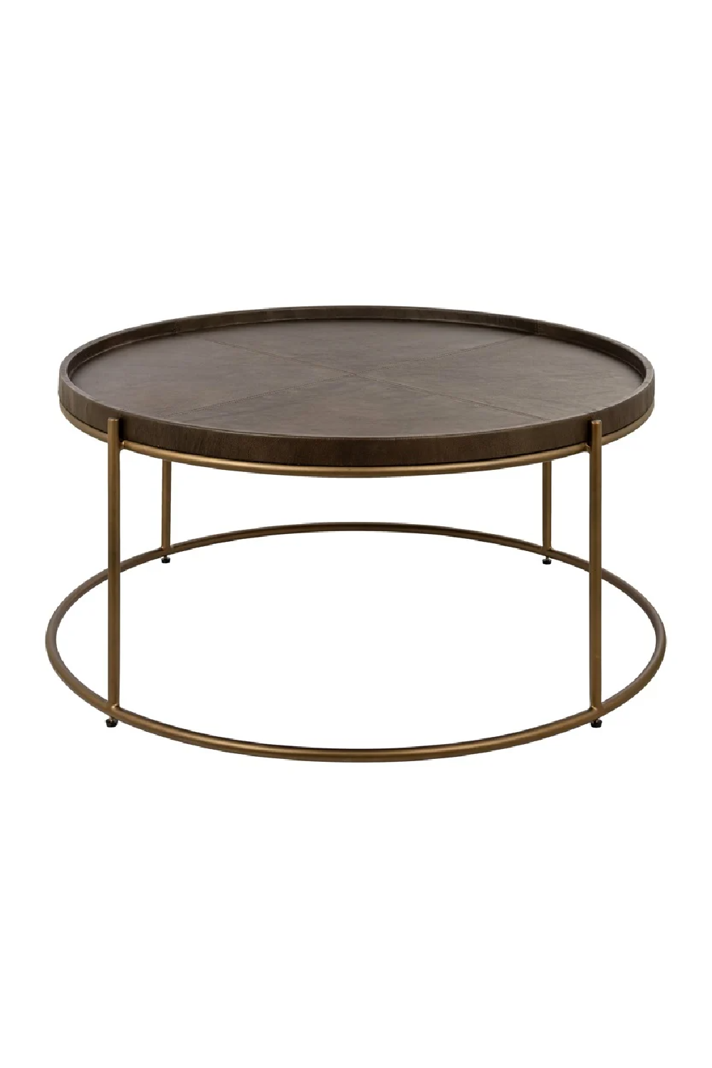 Brown Leather Coffee Table | Richmond Interiors Zillon | Oroa.com