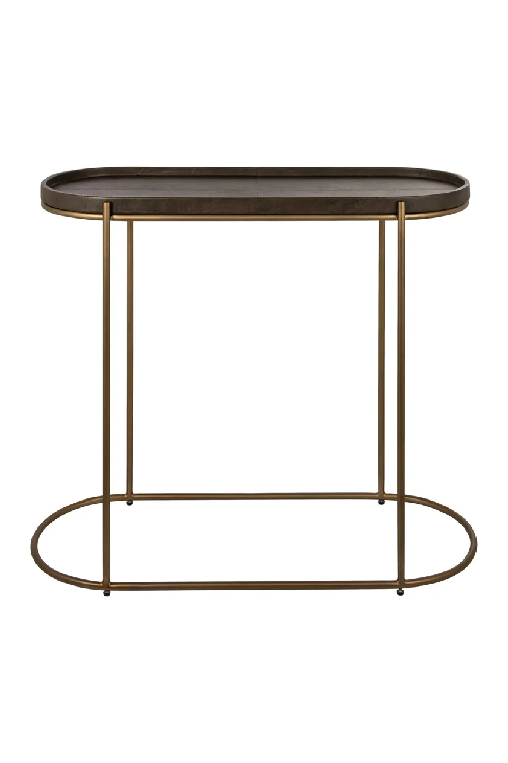 Brown Leather Console Table | OROA Zillon | Oroa.com