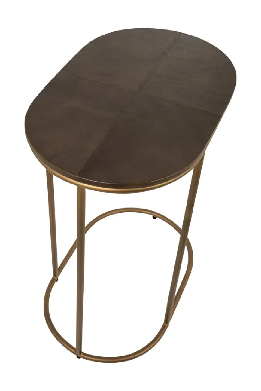 Brown Leather Sofa Table | OROA Zillon | Oroa.com