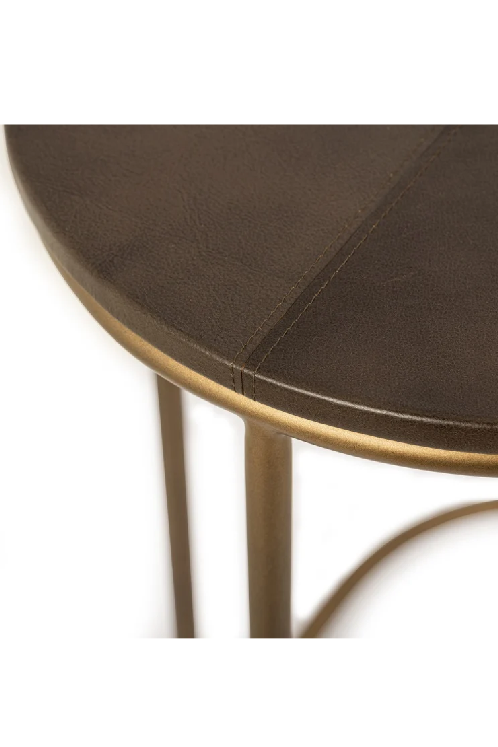 Brown Leather Sofa Table | OROA Zillon | Oroa.com